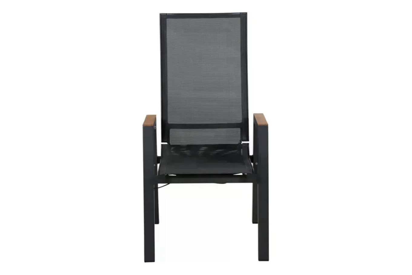 Garten-Essgruppe, matt anthrazit/grau/Teak, Alu/Glas/Textil, 180/240 x 100 cm, ausziehbar Garten-Essgruppen