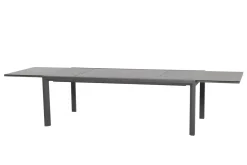 Clearance Kingston Ausziehtisch, matt graphit, Aluminium/Keramik, 220/340x108x76 cm Gartentische|Aluminium-Gartenmöbel