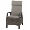 Outlet Messina/Corido Garten-Essgruppe, anthrazit/grau, Alu/Gardino®-Geflecht/Keramik, 200-260 x 100 cm, inkl. 8 Diningsessel Garten-Essgruppen