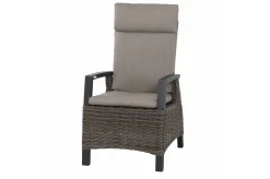 Outlet Messina/Corido Garten-Essgruppe, anthrazit/grau, Alu/Gardino®-Geflecht/Keramik, 200-260 x 100 cm, inkl. 8 Diningsessel Garten-Essgruppen
