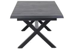 Outlet Messina/Corido Garten-Essgruppe, anthrazit/grau, Alu/Gardino®-Geflecht/Keramik, 200-260 x 100 cm, inkl. 8 Diningsessel Garten-Essgruppen