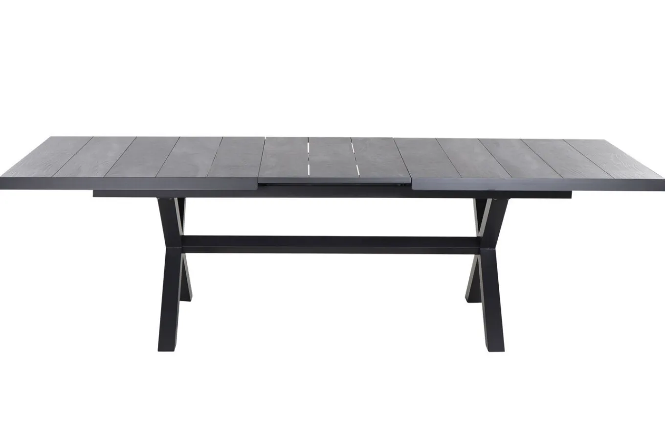 Discount Messina/Velia Garten-Essgruppe, anthrazit/grau, Alu/Ranotex®-Gewebe/Keramik, 260 x 100 cm, inkl. 8 Sessel Garten-Essgruppen|Aluminium-Gartenmöbel
