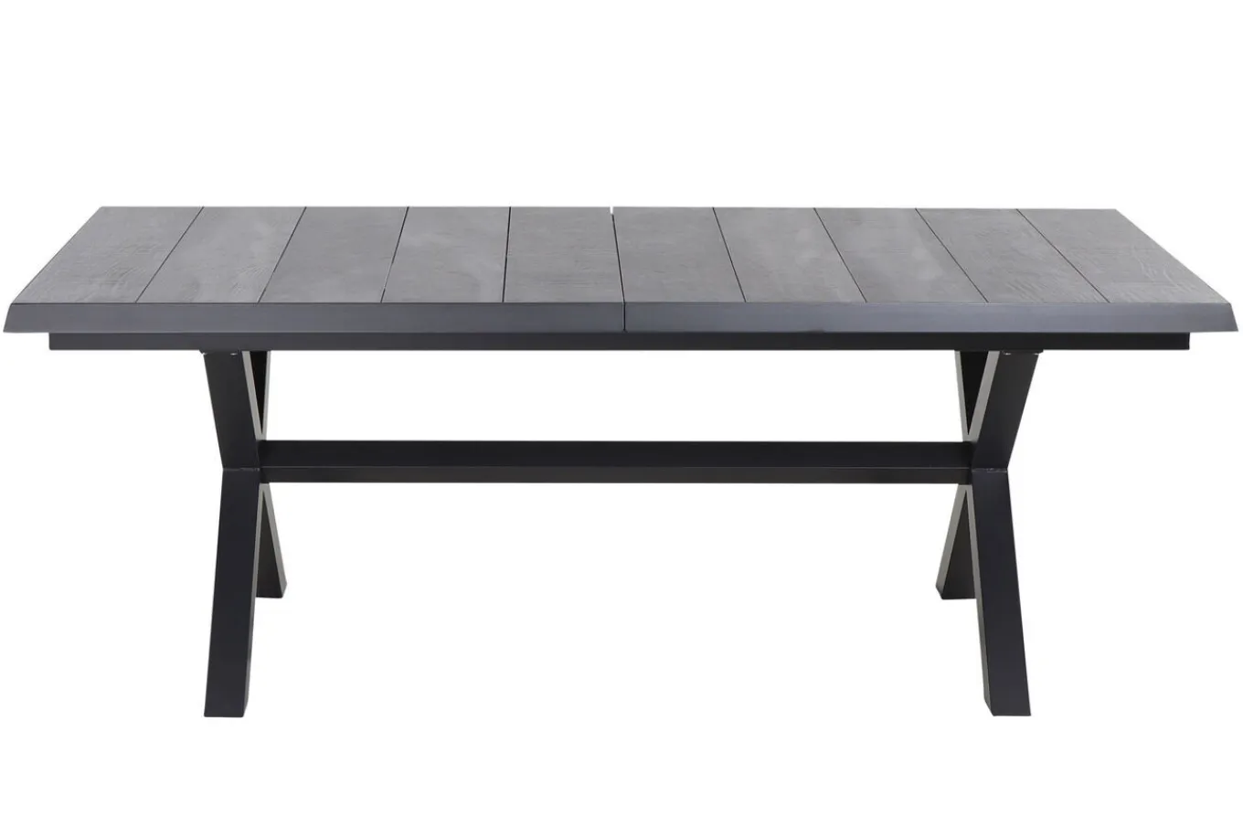Discount Messina/Velia Garten-Essgruppe, anthrazit/grau, Alu/Ranotex®-Gewebe/Keramik, 260 x 100 cm, inkl. 8 Sessel Garten-Essgruppen|Aluminium-Gartenmöbel