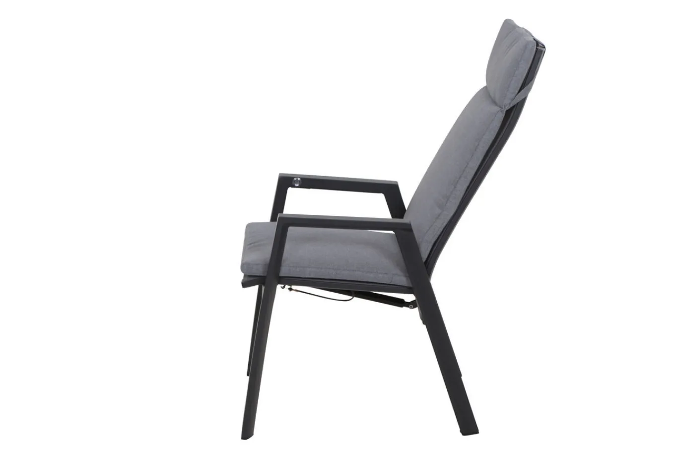 Outlet Messina/Velia Garten-Essgruppe, anthrazit/grau, Alu/Textilgewebe/Keramik, 200-260x100 cm, inkl. 6 Diningsessel, stufenlos verstellbar Garten-Essgruppen