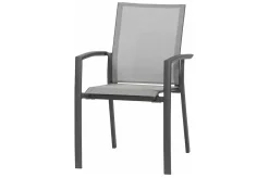 Online Messina/Velia Garten-Essgruppe, anthrazit/grau, Alu/Ranotex®-Gewebe/Keramik, 200-260 x 100 cm, inkl. 6 Diningsessel Garten-Essgruppen