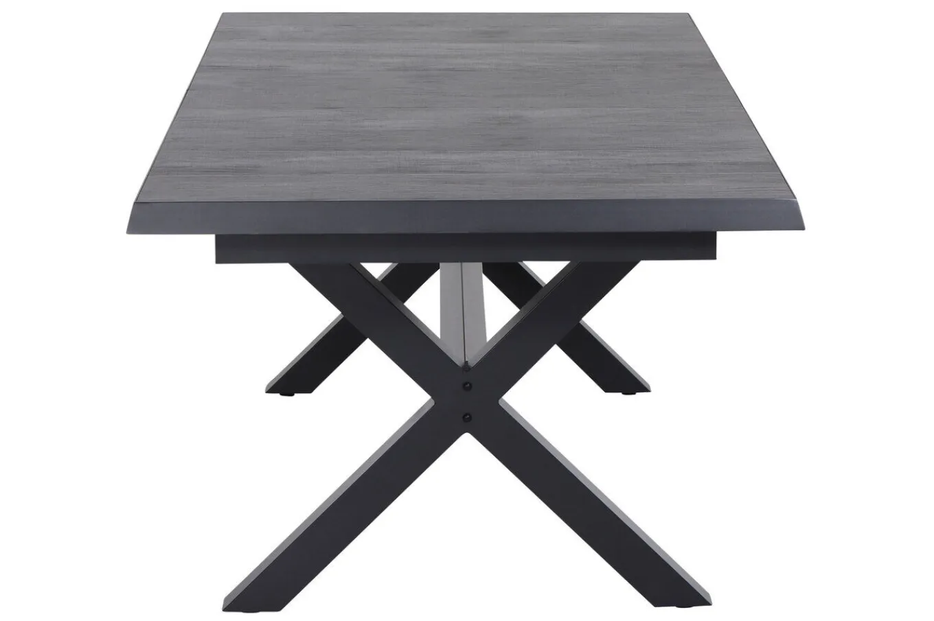 Online Messina/Velia Garten-Essgruppe, anthrazit/grau, Alu/Ranotex®-Gewebe/Keramik, 200-260 x 100 cm, inkl. 6 Diningsessel Garten-Essgruppen