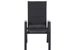 Online Milano Sessel, anthrazit matt, Aluminium pulverbeschichtet/Ranotex, 59 x 69 x 105 cm, stapelbar Gartenstühle & Gartensessel