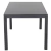 Hot Miros Ausziehtisch, anthrazit matt/dark concrete, Alu/Glas, 180/240 x 90 cm, Tischplatte mit Keramikpulver Gartentische