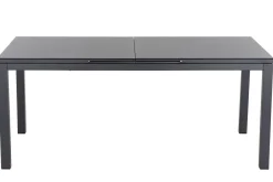 Hot Miros Ausziehtisch, anthrazit matt/dark concrete, Alu/Glas, 180/240 x 90 cm, Tischplatte mit Keramikpulver Gartentische