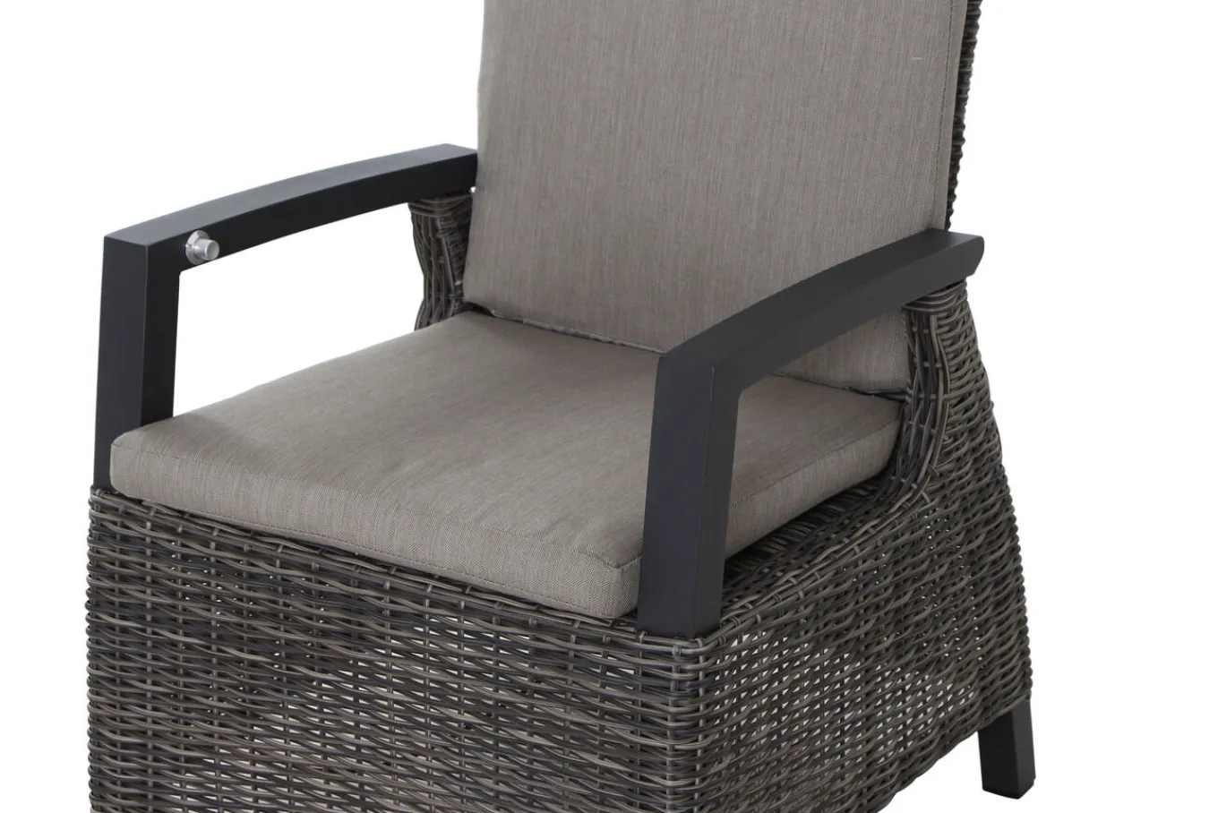 Best Miros/Corido Garten-Essgruppe, anthrazit/charcoal, Alu/Gardino®-Geflecht, Ausziehtisch 180/240x90 cm, 6 Sessel Garten-Essgruppen|Aluminium-Gartenmöbel