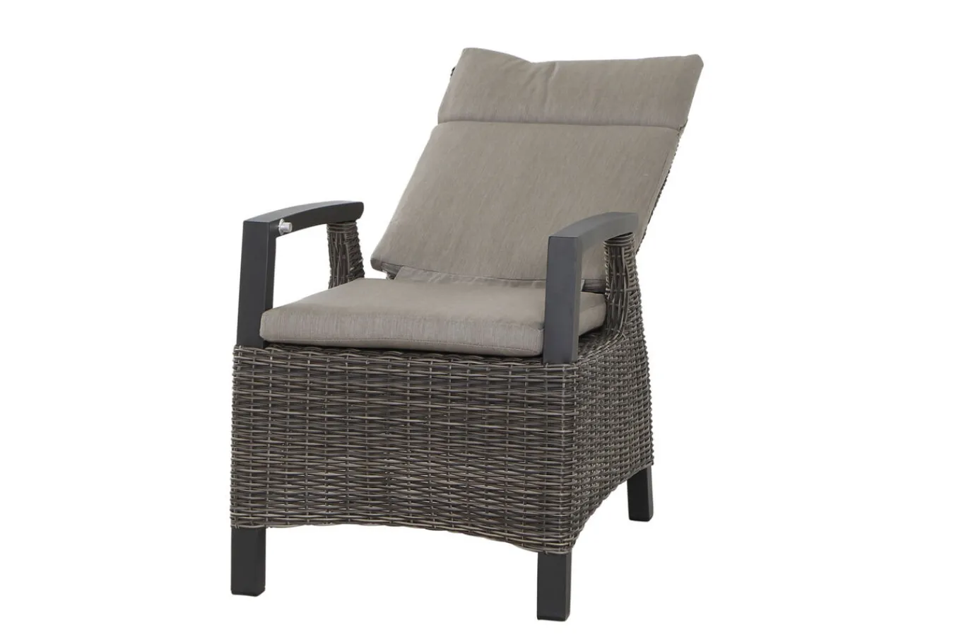 Best Miros/Corido Garten-Essgruppe, anthrazit/charcoal, Alu/Gardino®-Geflecht, Ausziehtisch 180/240x90 cm, 6 Sessel Garten-Essgruppen|Aluminium-Gartenmöbel