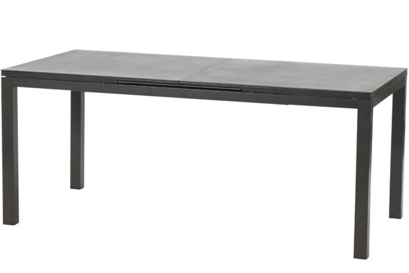 Online Miros Esstisch, anthrazit, Alu/Spraystone, 180/240x90 cm Gartentische