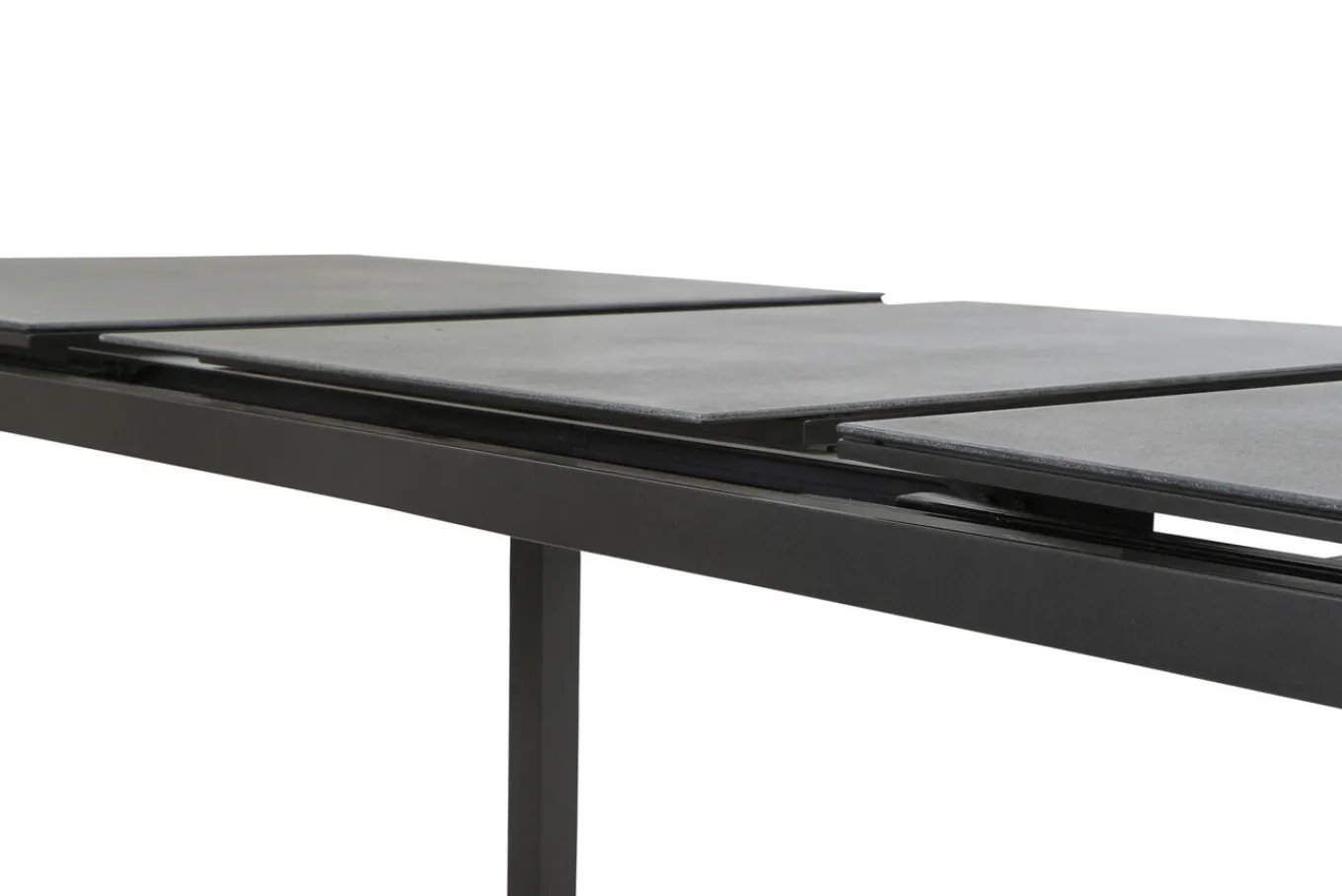 Online Miros Esstisch, anthrazit, Alu/Spraystone, 180/240x90 cm Gartentische
