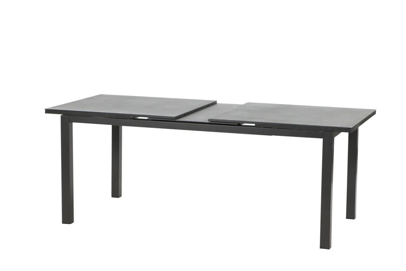 Online Miros Esstisch, anthrazit, Alu/Spraystone, 180/240x90 cm Gartentische