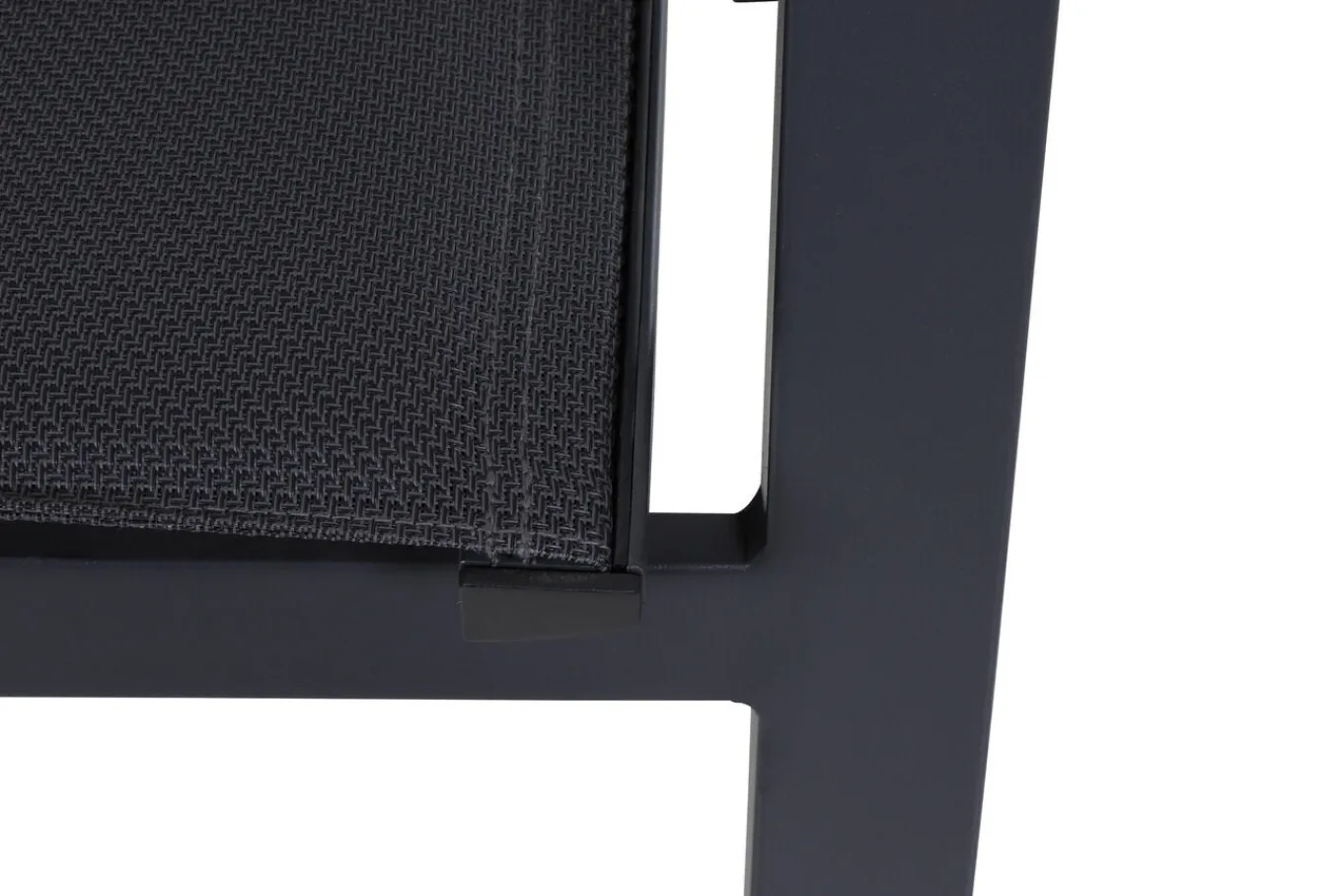 Clearance Miros/Milano Garten-Essgruppe, anthrazit, Alu/Ranotex-Gewebe, Ausziehtisch 180/240x90cm, 6 Stapelsessel Aluminium-Gartenmöbel