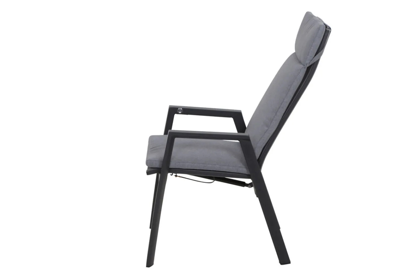 Clearance Miros/Valencia Garten-Essgruppe, anthrazit/grau, Aluminium, Ausziehtisch 180/240 x 90 cm, 6x verstellbare Sessel Garten-Essgruppen