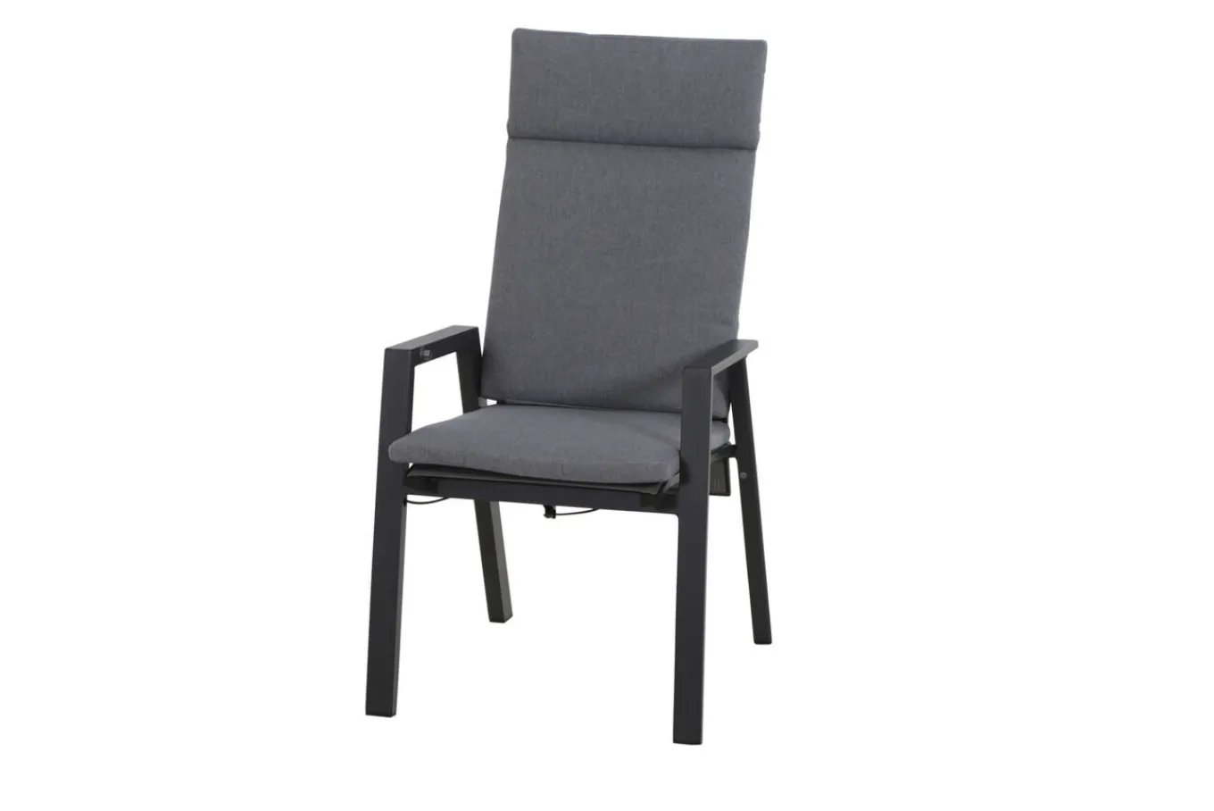 Clearance Miros/Valencia Garten-Essgruppe, anthrazit/grau, Aluminium, Ausziehtisch 180/240 x 90 cm, 6x verstellbare Sessel Garten-Essgruppen