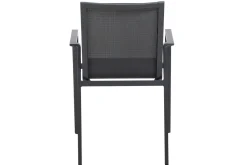 Sale Reno Stapelsessel, Anthrazit, Aluminium, 65x56x88 cm, Pflegeleicht, Stapelbar Aluminium-Gartenmöbel|Gartenstühle & Gartensessel