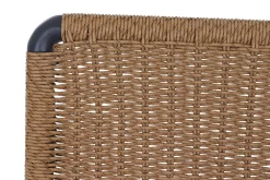 Best Roma Gartenlounge, grau, Aluminium & Teakholz FSC, 85x205 cm, Pflegeleicht & Witterungsbeständig Gartenlounge|Aluminium-Gartenmöbel