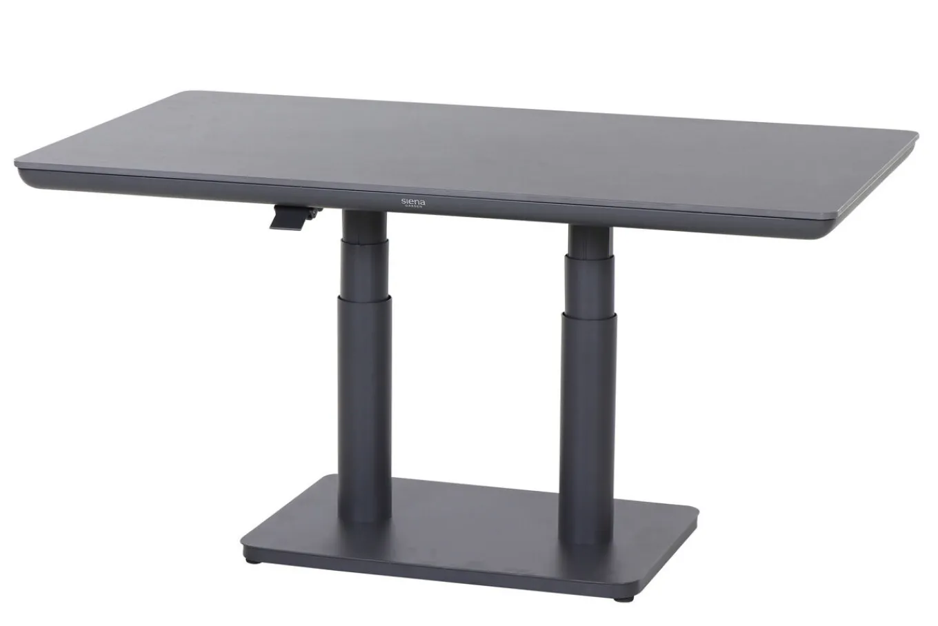 Sale Roma Lifttisch, Anthrazit, Alu/Gesinterter Stein, 140 x 80 cm, höhenverstellbar Gartentische|Aluminium-Gartenmöbel