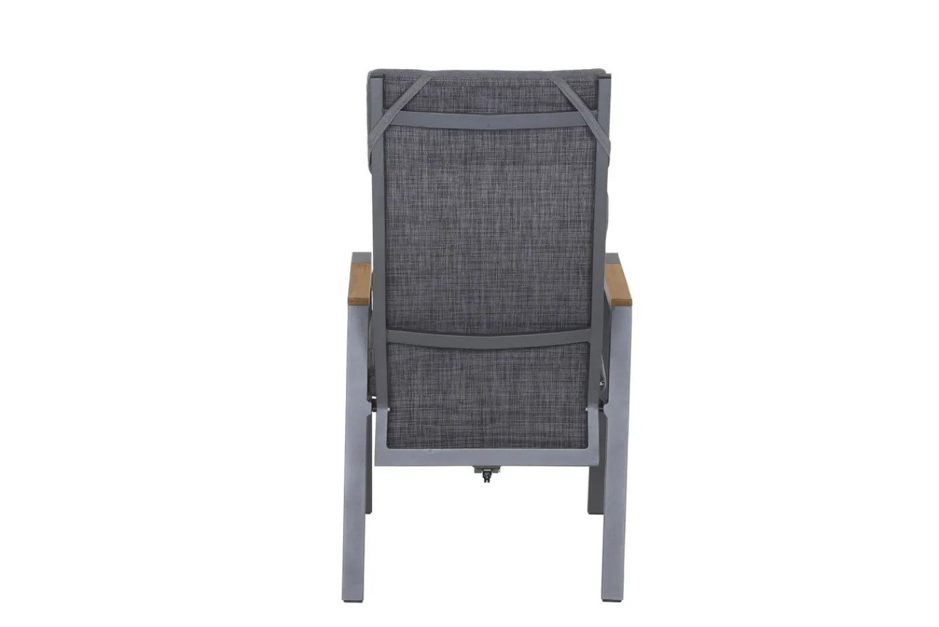 Best Savona Sessel, matt graphit , Alu/Teak/Texfabric, 74x60x110 cm, verstellbare Rückenlehne, inkl. Polster Aluminium-Gartenmöbel|Gartenstühle & Gartensessel
