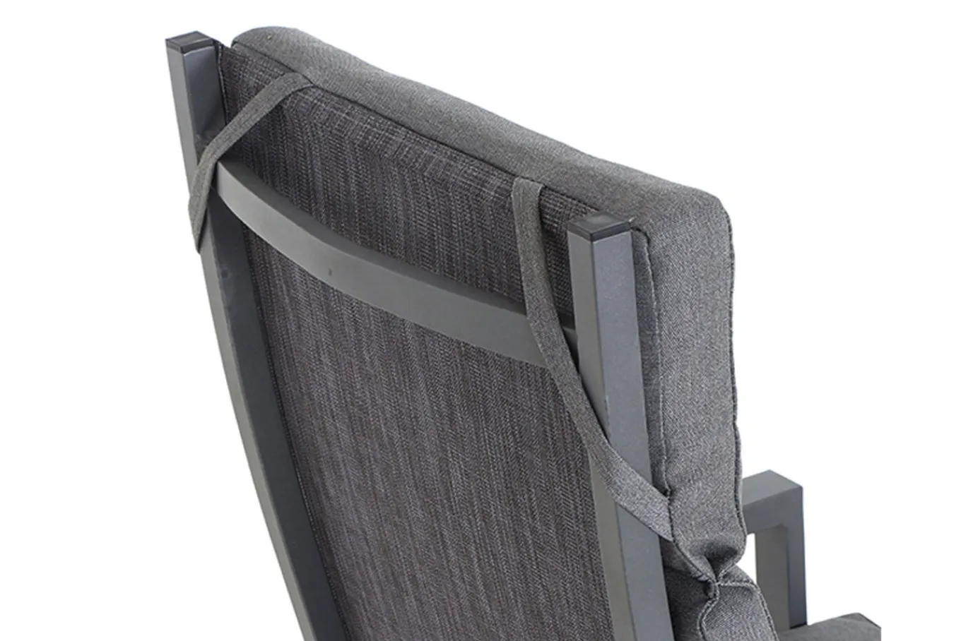 Best Savona Sessel, matt graphit , Alu/Teak/Texfabric, 74x60x110 cm, verstellbare Rückenlehne, inkl. Polster Aluminium-Gartenmöbel|Gartenstühle & Gartensessel
