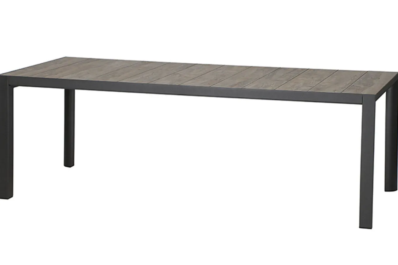 Best Silva Diningtisch, anthrazit/washed grey, Alu/Keramik, 220x100cm Gartentische