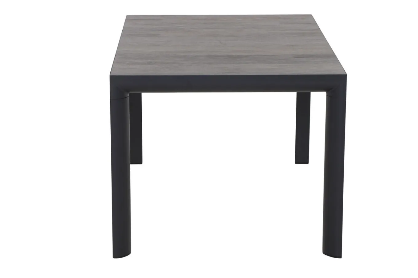 Best Silva Garten-Essgruppe mit 4 Klappstühlen, anthrazit/grau, Alu/Textilene, Esstisch mit Keramikplatte 140 x 90 cm Garten-Essgruppen|Aluminium-Gartenmöbel