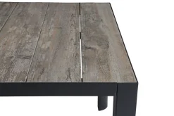 Best Silva Garten-Essgruppe mit 6 Klappstühlen, anthrazit/grau, Alu/Textilene, Tisch mit Keramikplatte 180 x 100 cm Garten-Essgruppen|Aluminium-Gartenmöbel