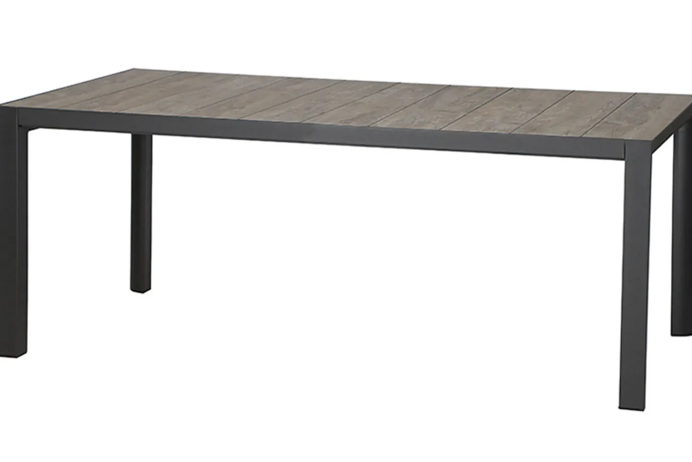 Best Silva Garten-Essgruppe mit 6 Klappstühlen, anthrazit/grau, Alu/Textilene, Tisch mit Keramikplatte 180 x 100 cm Garten-Essgruppen|Aluminium-Gartenmöbel