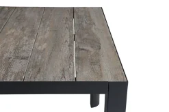 New Silva/Valencia Garten-Essgruppe, anthrazit/grau, Alu/Textilgewebe/Keramik, 183 x 100cm, inkl. 6 Diningsessel, stufenlos verstellbar Garten-Essgruppen|Aluminium-Gartenmöbel