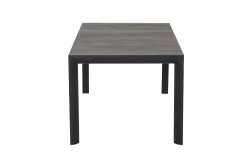 Best Silva/Valencia Garten-Essgruppe, anthrazit/grau, Alu/Textilgewebe/Keramik, 160 x 90cm, inkl. 4 Diningsessel, stufenlos verstellbar Garten-Essgruppen