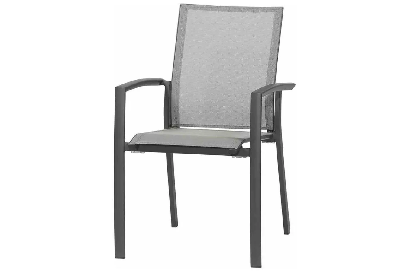 Discount Silva/Velia Garten-Essgruppe, anthrazit/grau, Alu/Ranotex®-Gewebe/Keramik, 140 x 90cm, inkl. 4 Diningsessel Garten-Essgruppen|Aluminium-Gartenmöbel