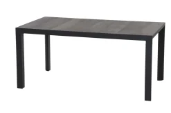 Outlet Silva/Velia Garten-Essgruppe, anthrazit/grau, Alu/Ranotex®-Gewebe/Keramik, 160 x 90cm, inkl. 4 Diningsessel Garten-Essgruppen