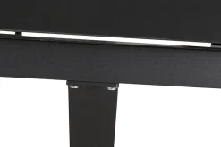 Hot Sincro Ausziehtisch, anthrazit/natur-grau, Alu/Keramik, 200/260 x 100 cm Gartentische
