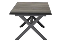 Online Sincro/Corido Garten-Essgruppe, anthrazit/grau, Alu/Geflecht/Keramik, 200/260 x 100 cm, inkl. 4 Diningsessel Garten-Essgruppen|Aluminium-Gartenmöbel