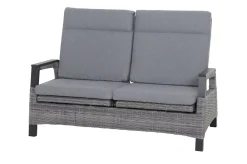 Clearance Solea Sofa, anthrazit/blau, Aluminium, 151,5x85x97 cm, stufenlos verstellbar Gartenbänke & Gartensofas