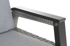 Clearance Solea Sofa, anthrazit/blau, Aluminium, 151,5x85x97 cm, stufenlos verstellbar Gartenbänke & Gartensofas