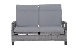Clearance Solea Sofa, anthrazit/blau, Aluminium, 151,5x85x97 cm, stufenlos verstellbar Gartenbänke & Gartensofas