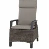 Sale Tirana/Corido Garten-Essgruppe, anthrazit, Aluminium/Keramik/Polyrattan, Ausziehtisch, 8 verstellbare Sessel Polyrattan-Gartenmöbel|Garten-Essgruppen