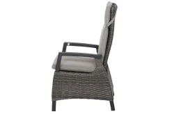Sale Tirana/Corido Garten-Essgruppe, anthrazit, Aluminium/Keramik/Polyrattan, Ausziehtisch, 8 verstellbare Sessel Polyrattan-Gartenmöbel|Garten-Essgruppen