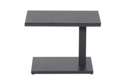 Hot Toreno Beistelltisch, anthrazit/schwarz, Aluminium, 60x40 cm, höhenverstellbar Gartentische