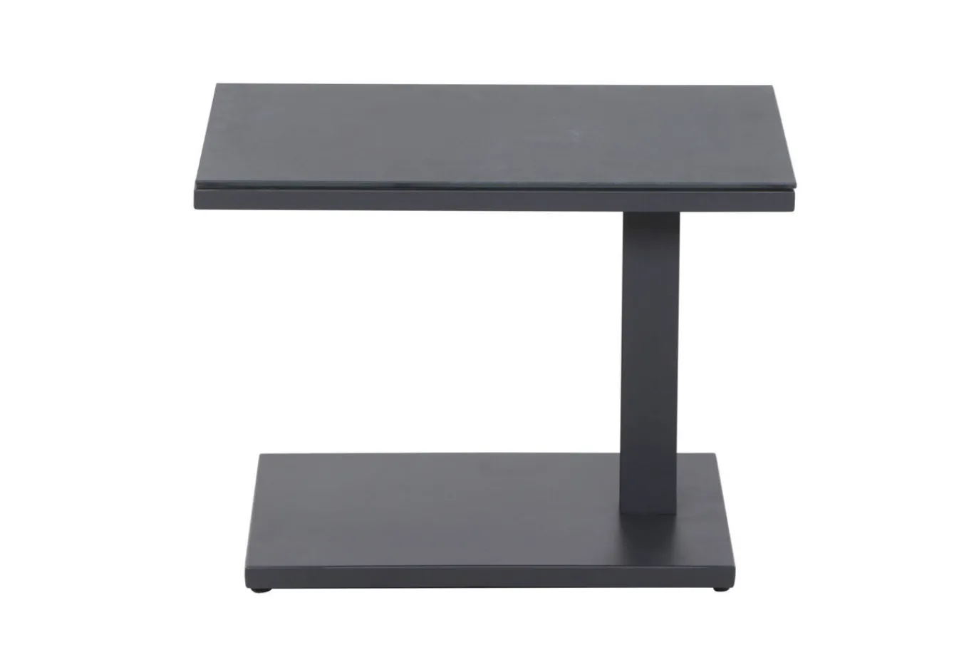 Hot Toreno Beistelltisch, anthrazit/schwarz, Aluminium, 60x40 cm, höhenverstellbar Gartentische