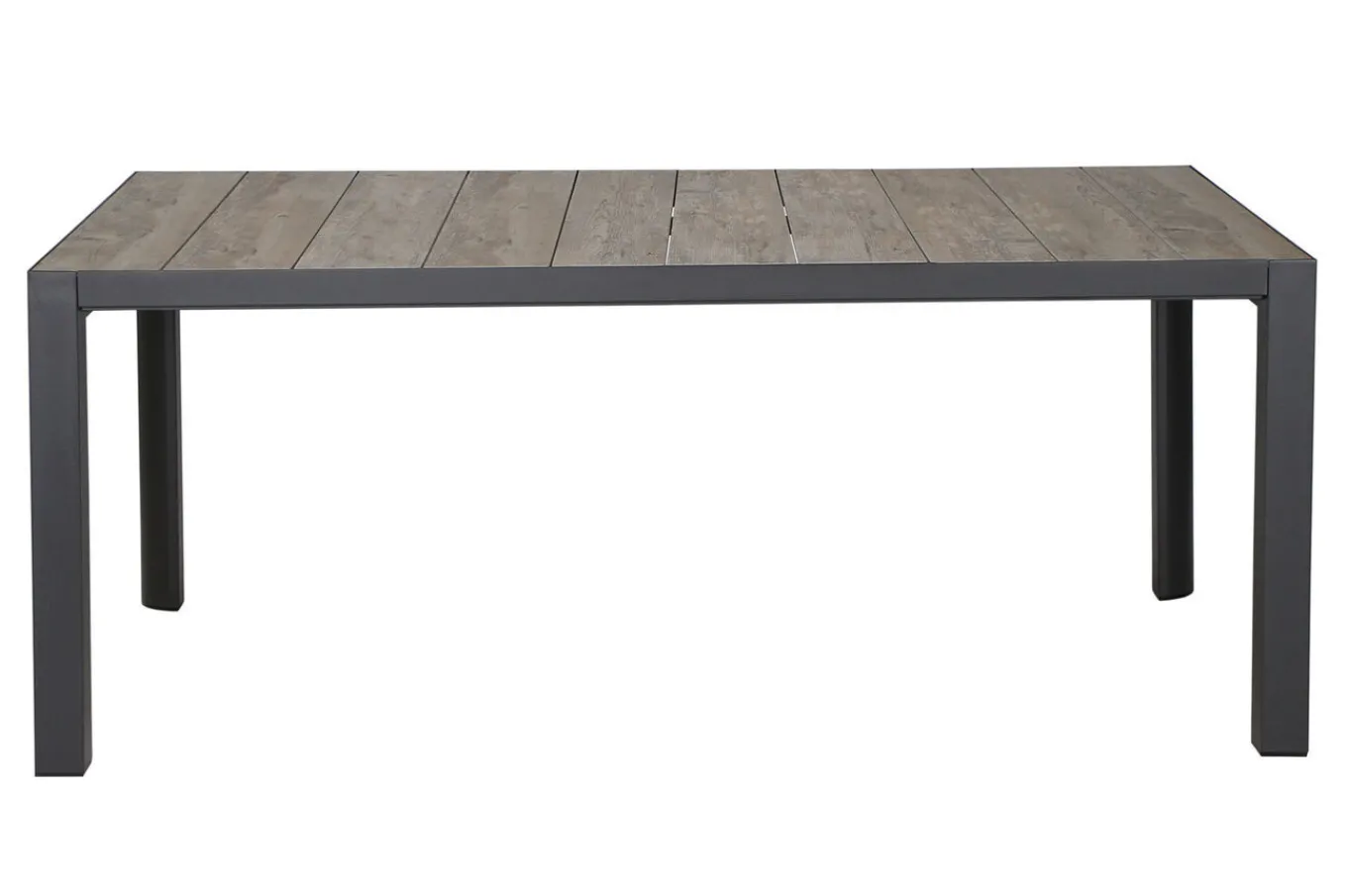 New Velia / Silva Garten-Essgruppe, anthrazit/washed grey, Alu/Ranotex/Keramik, 6 Sessel, Tisch 180 x 100 cm Garten-Essgruppen|Aluminium-Gartenmöbel
