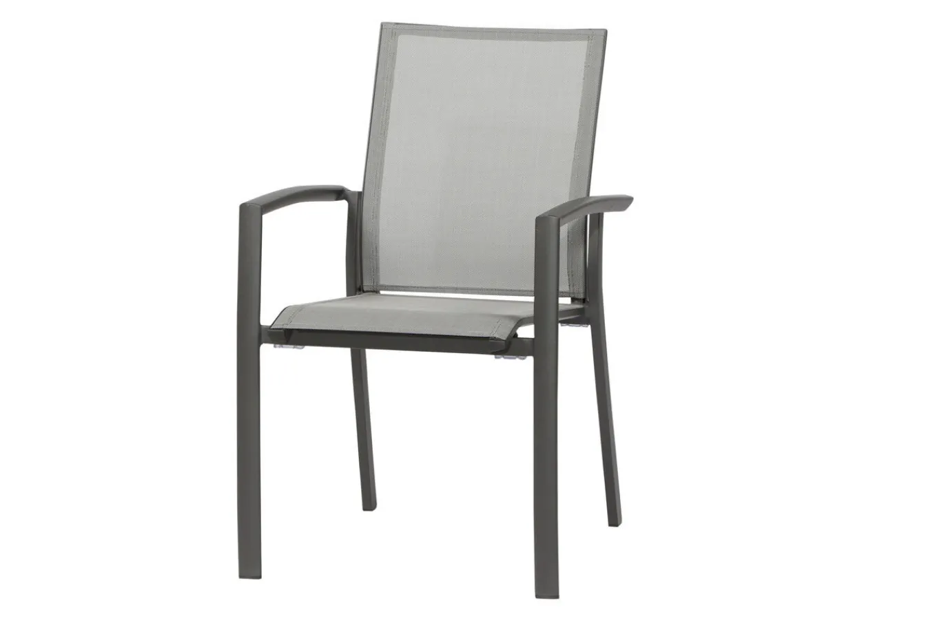 Best Velia / Sincro Garten-Essgruppe, anthrazit/natur-grau, Alu/Ranotex/Keramik, 6 Sessel, Ausziehtisch 200/260 x 100 cm Garten-Essgruppen