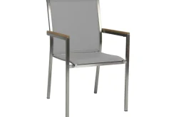 Hot Polaris Garten-Essgruppe, kaschmir, Edelstahl/Teak, Tisch 162/220 x 90 cm, 6 Personen, ausziehbar Garten-Essgruppen