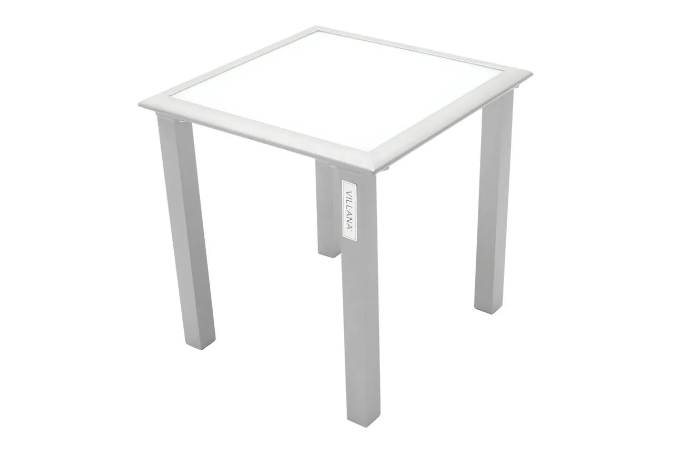 Online 2er-Set Sonnenliegen, silber/schwarz, Alu/Textil, 198x66x32cm, mit Beistelltisch 45x45cm Gartenliegen