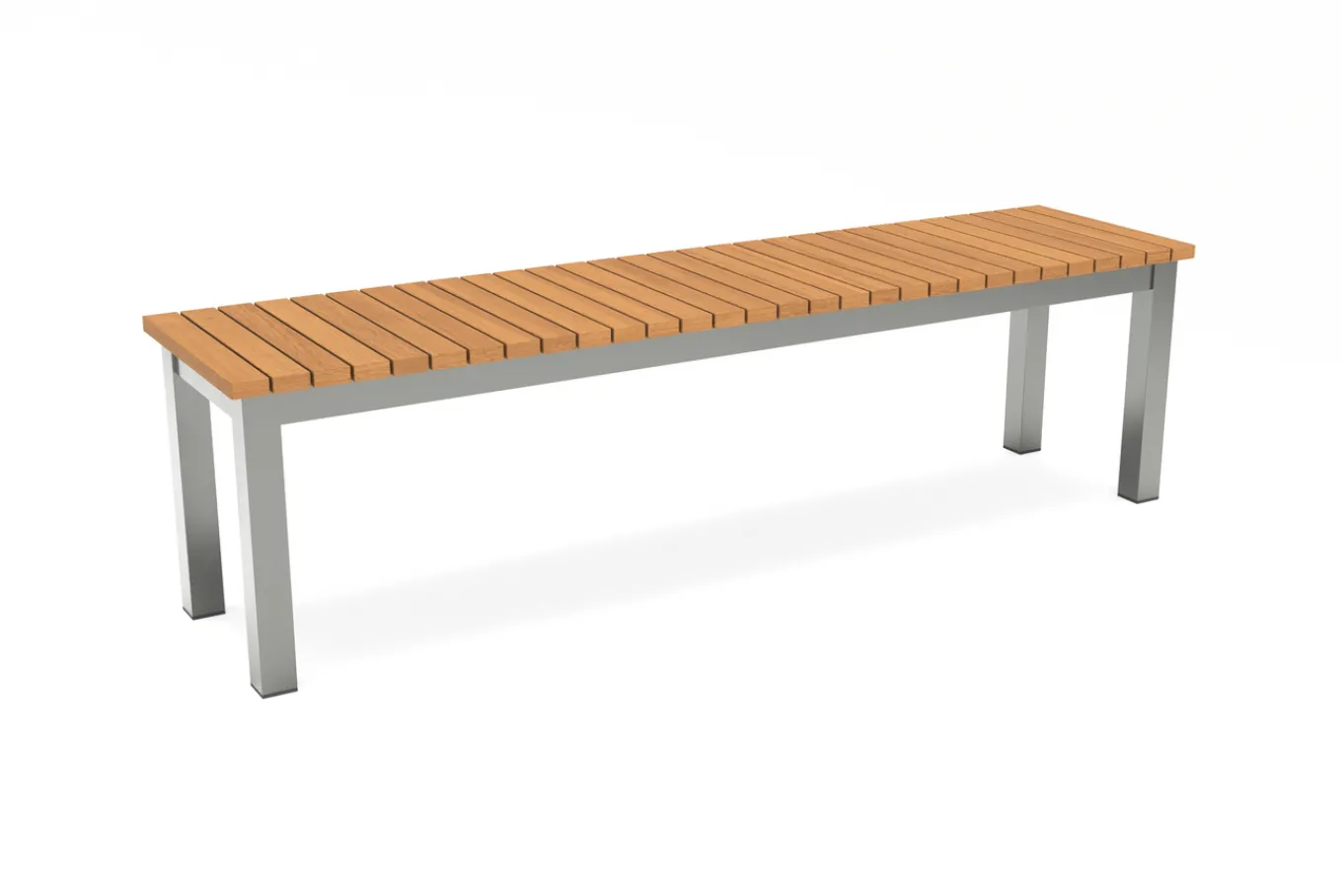 Discount Esstisch, Garten-Essgruppe, Silber, Aluminium/Eukalyptus, 180 x 90 cm, witterungsbeständig, hohe Belastbarkeit, FSC®-zertifiziertes Produkt Garten-Essgruppen|Aluminium-Gartenmöbel