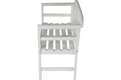 Hot Gartenbank, weiß, Akazie, 128 x 54 x 81 cm, 2 Personen, FSC®-zertifiziertes Produkt Gartenbänke & Gartensofas