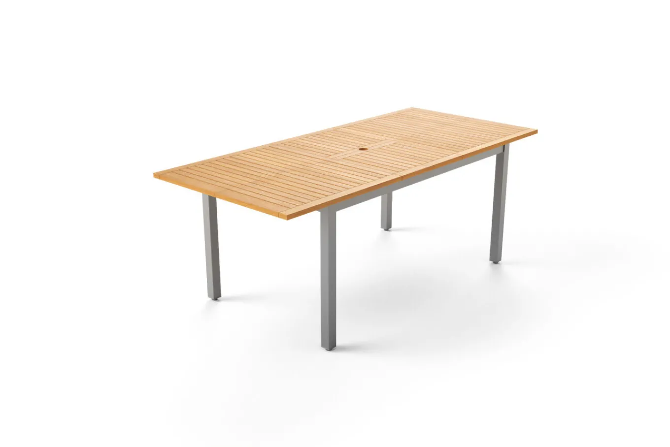 Sale Garten-Essgruppe mit 6 Klappstühlen, silber, Alu/Eukalyptus, ausziehbarer Tisch 150/200 x 90 cm, FSC®-zertifiziertes Produkt Garten-Essgruppen|Aluminium-Gartenmöbel